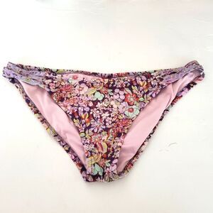 *Victoria's Secret Floral Strappy Swim Bottom Sz.L